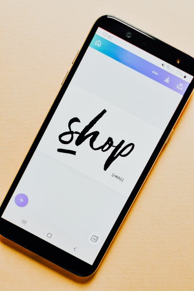 Shop application interface